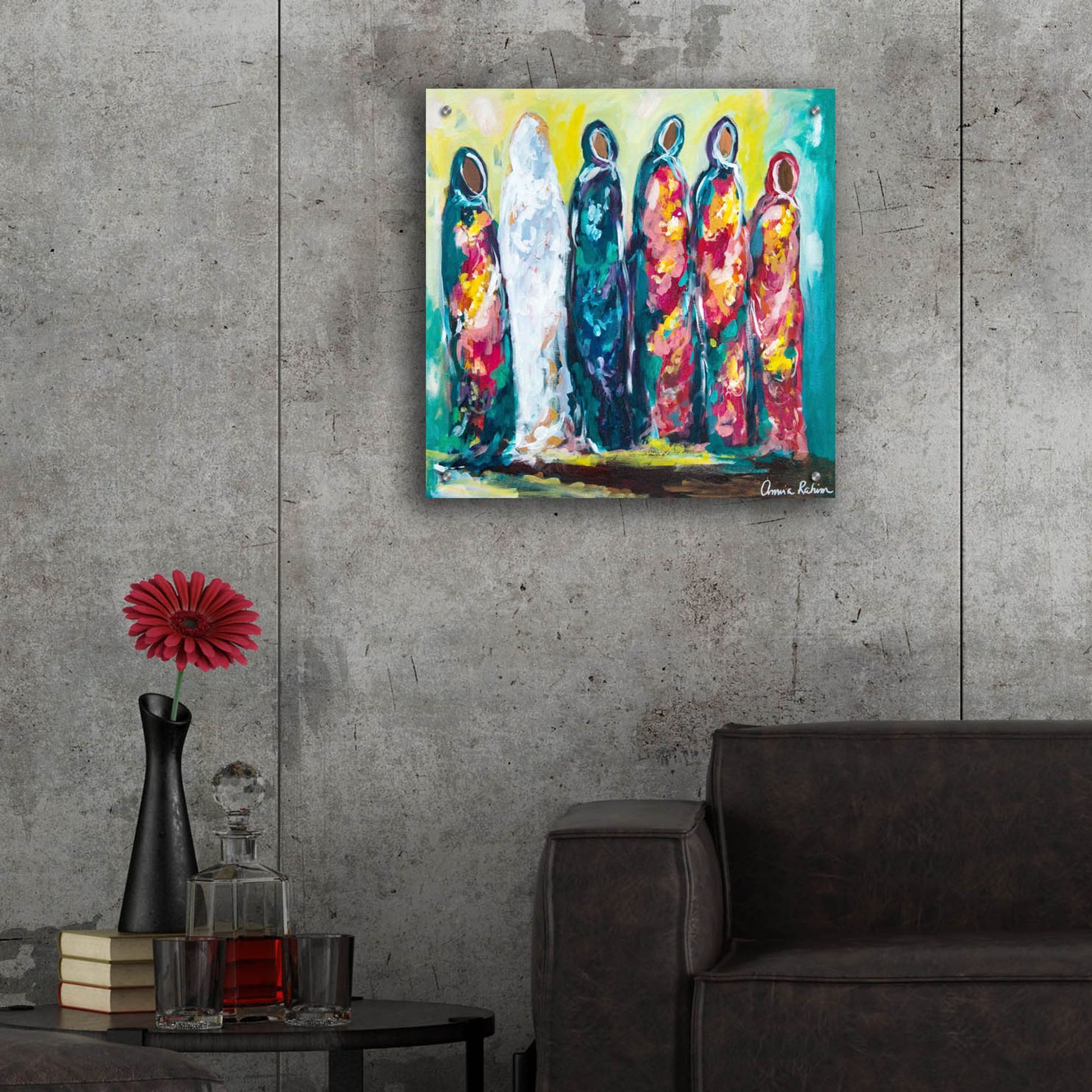 Epic Art ' The Wedding' by Amira Rahim, Acrylic Glass Wall Art,24x24