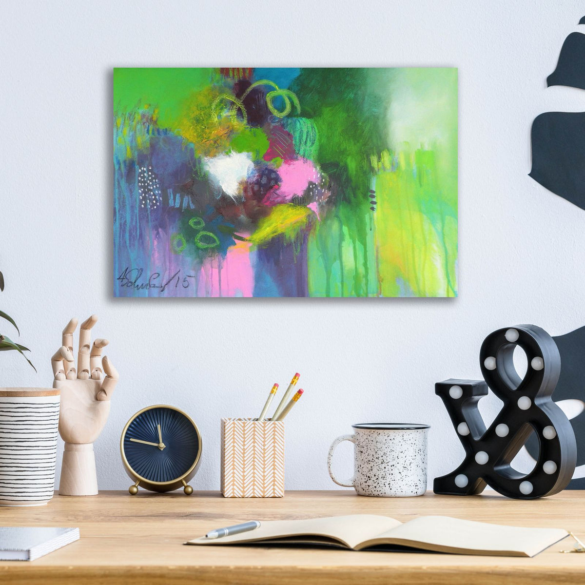A Day at the Coast 0.6 by Anna Schueler - 16x12 acrylic wall art in a room