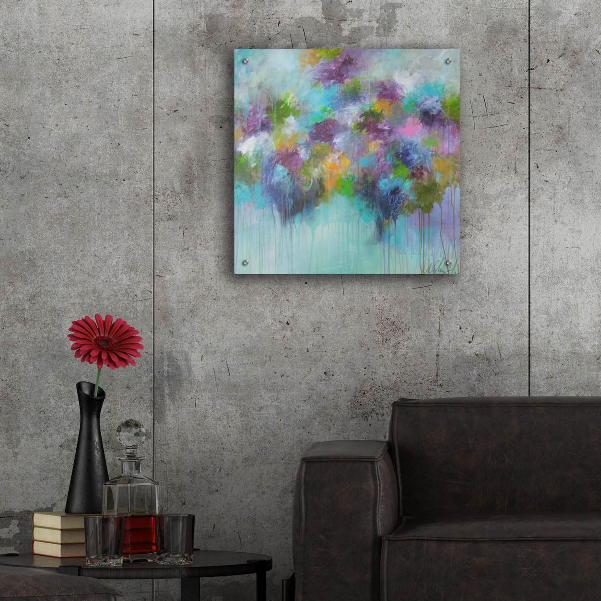 Epic Art ' Don't Hold Back The Feeling' by Anna Schueler, Acrylic Glass Wall Art,24x24