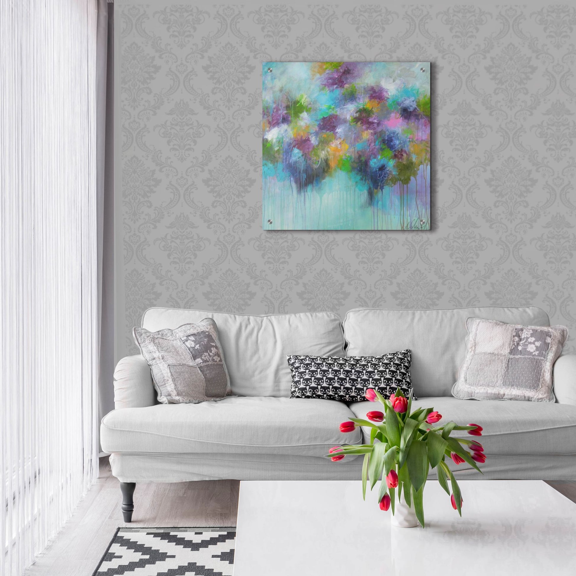 Epic Art ' Don't Hold Back The Feeling' by Anna Schueler, Acrylic Glass Wall Art,24x24