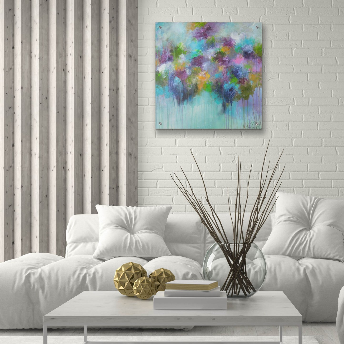 Epic Art ' Don't Hold Back The Feeling' by Anna Schueler, Acrylic Glass Wall Art,24x24