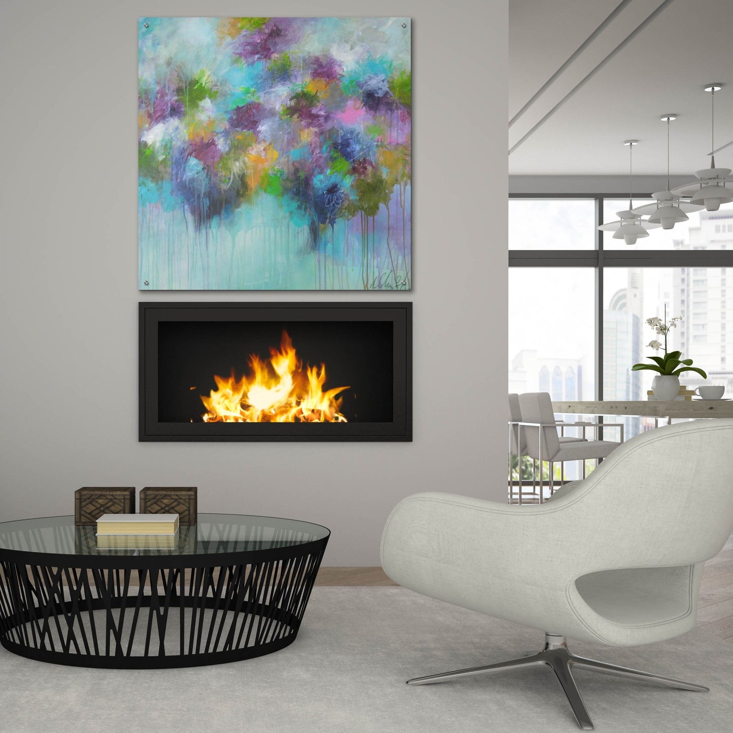 Epic Art ' Don't Hold Back The Feeling' by Anna Schueler, Acrylic Glass Wall Art,36x36