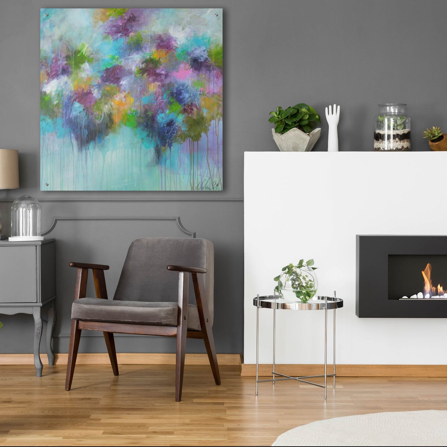 Epic Art ' Don't Hold Back The Feeling' by Anna Schueler, Acrylic Glass Wall Art,36x36