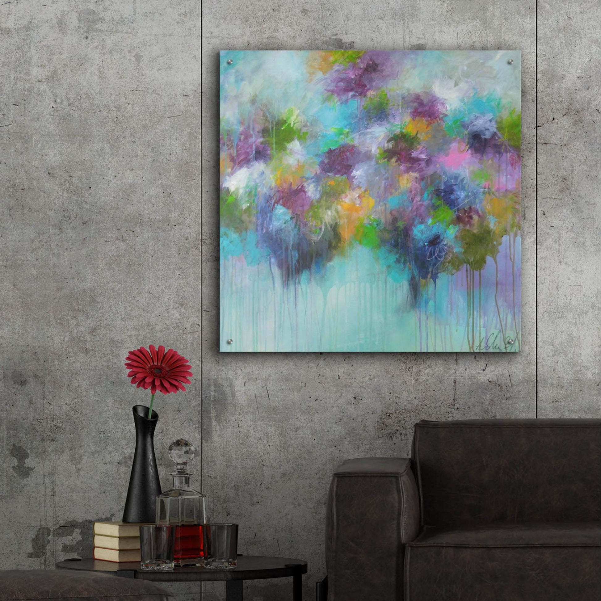Epic Art ' Don't Hold Back The Feeling' by Anna Schueler, Acrylic Glass Wall Art,36x36
