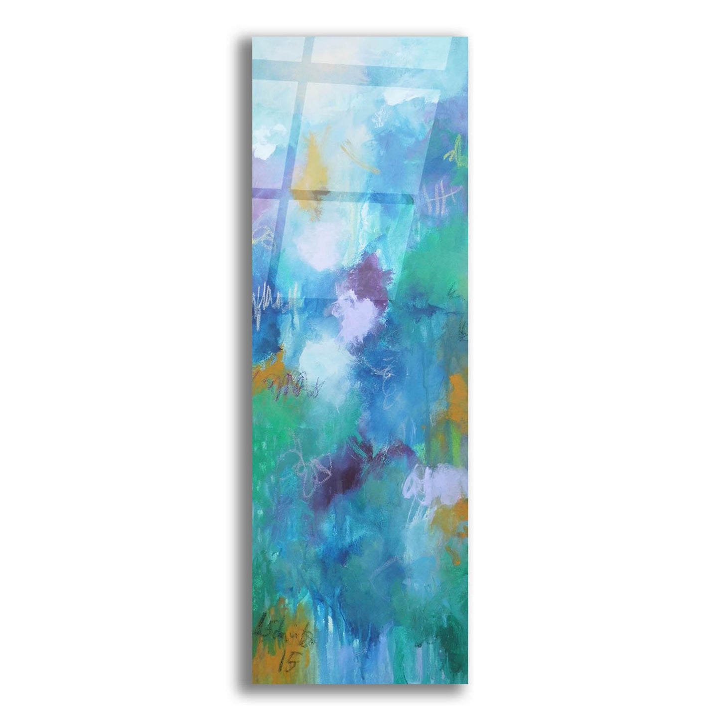 Epic Art ' Walking In Colors One' by Anna Schueler, Acrylic Glass Wall Art