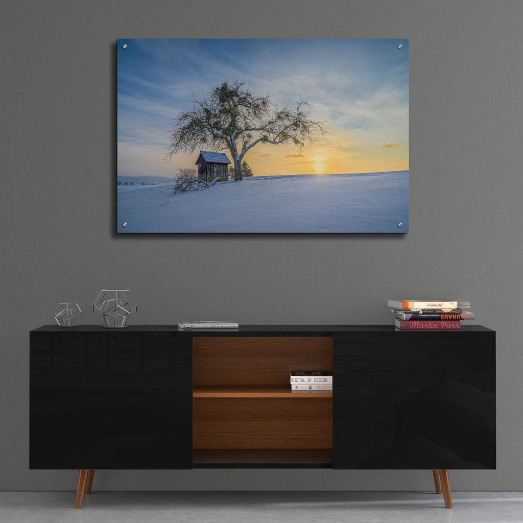Under The Mistletoe by Anne Schneidersmann - 36x24 acrylic wall art in a room