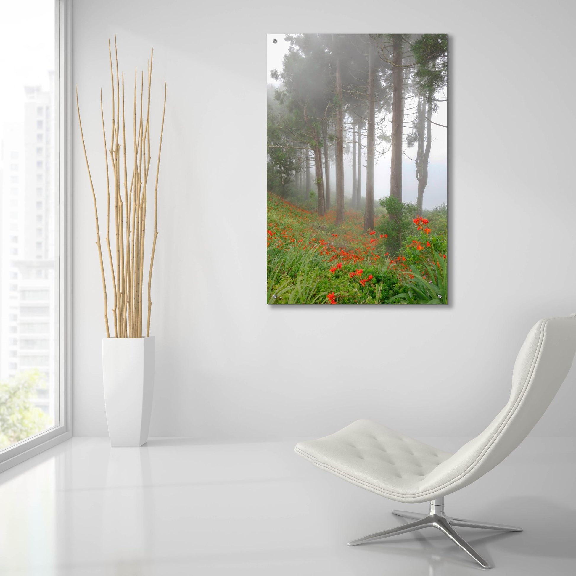 Epic Art ' Forest of The Flowers' by Anne Schneidersmann, Acrylic Glass Wall Art,24x36