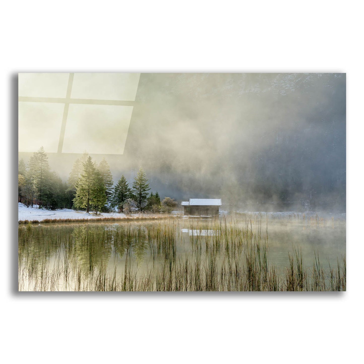 Epic Art ' First Touch of Snow' by Anne Schneidersmann, Acrylic Glass Wall Art,24x16