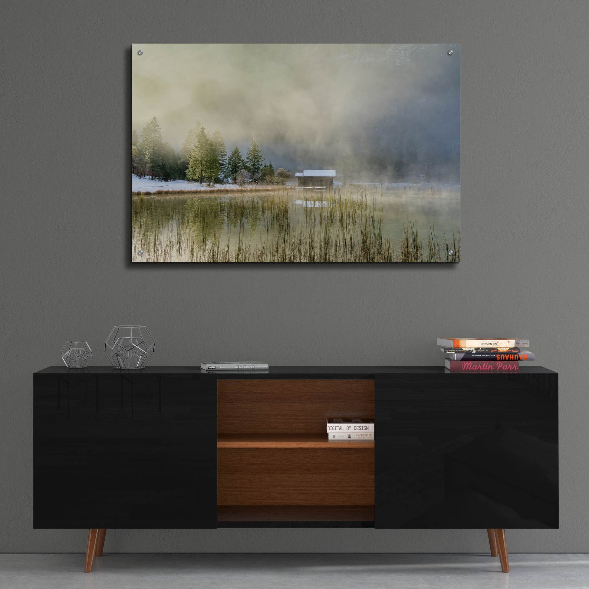 Epic Art ' First Touch of Snow' by Anne Schneidersmann, Acrylic Glass Wall Art,36x24