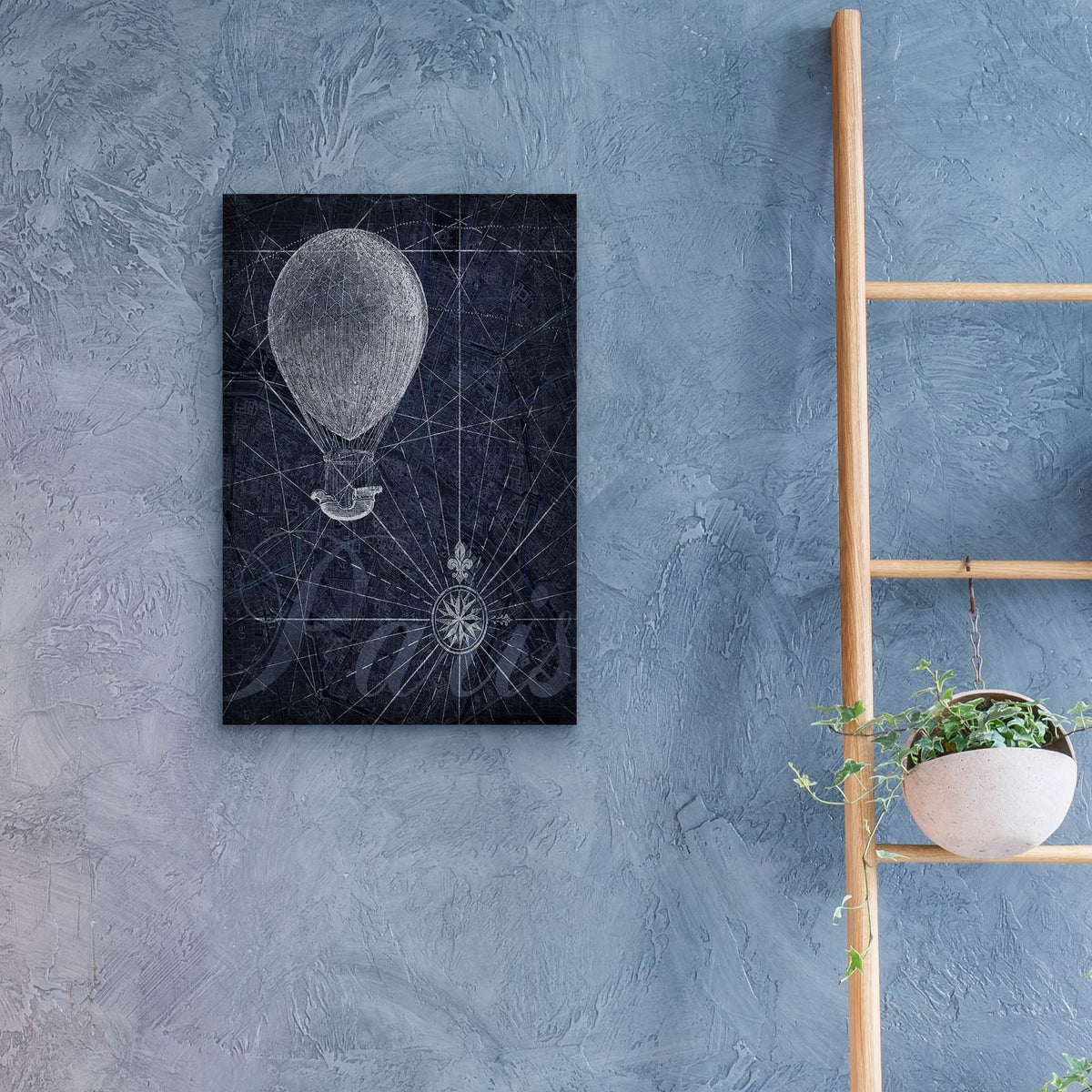 Hot Air over Paris I by Art Roberts - 16x24 acrylic wall art in a room