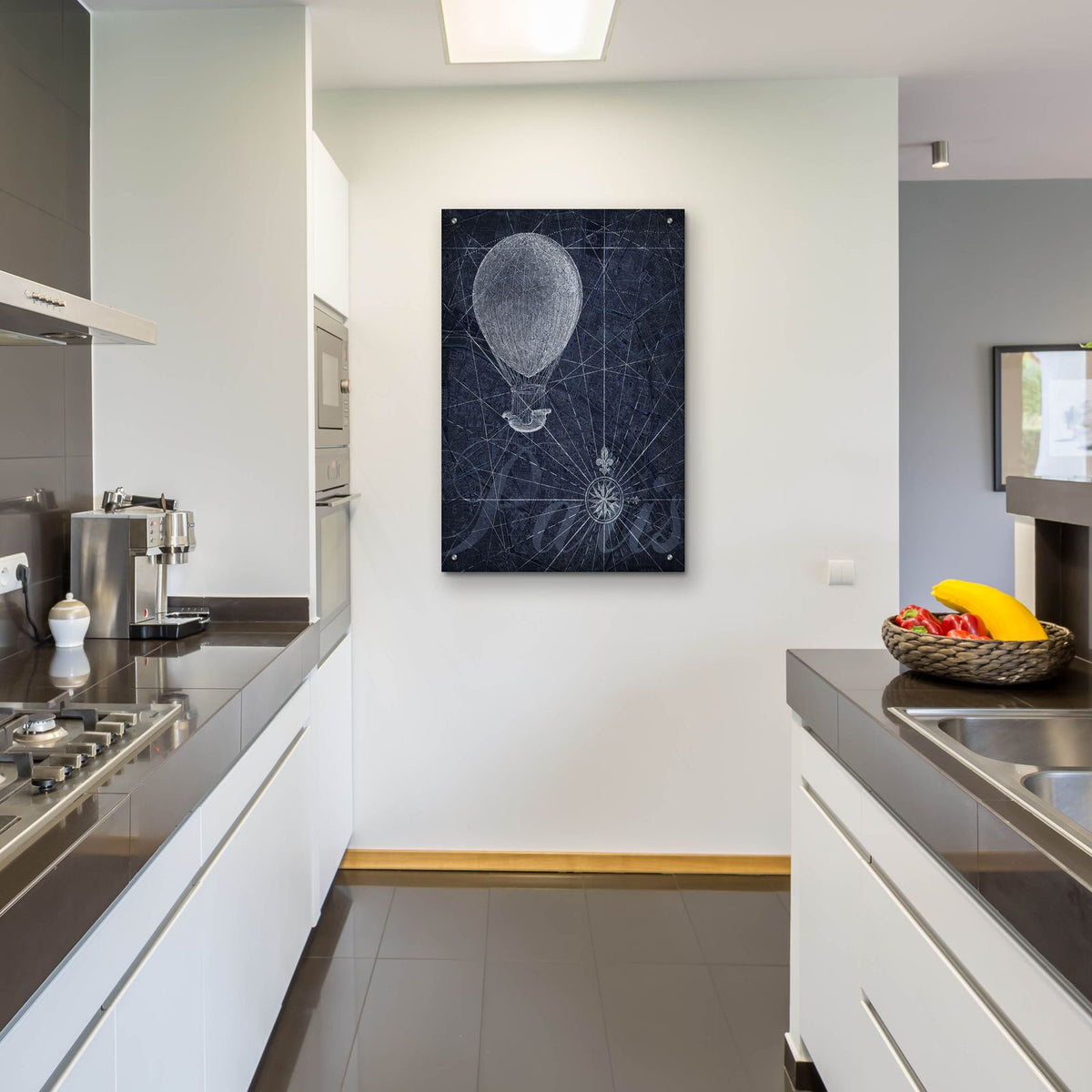 Hot Air over Paris I by Art Roberts - 24x36 acrylic wall art in a room