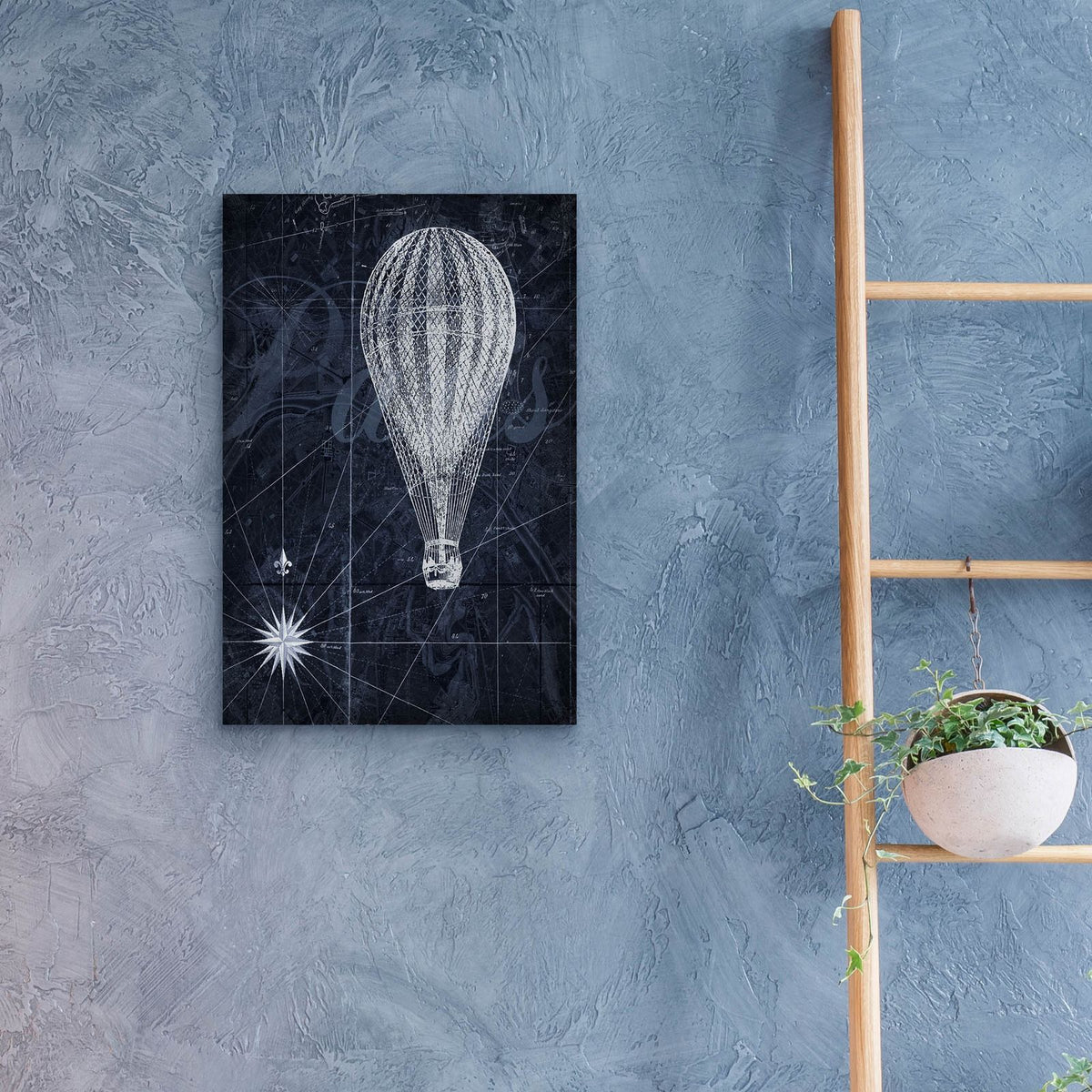 Hot Air over Paris II by Art Roberts - 16x24 acrylic wall art in a room