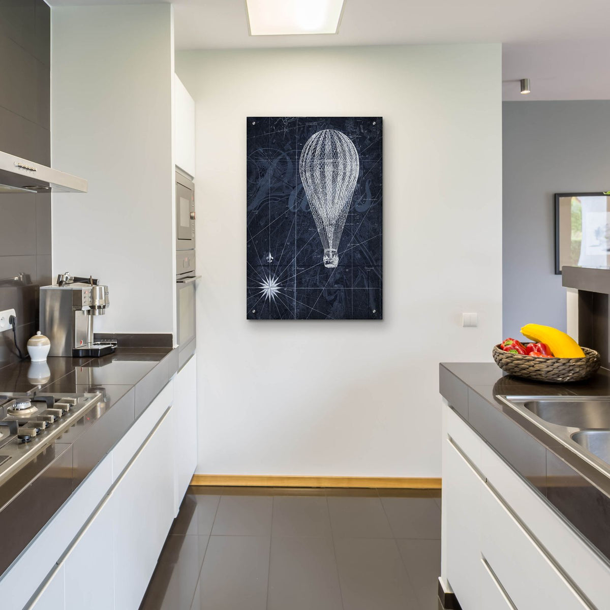 Hot Air over Paris II by Art Roberts - 24x36 acrylic wall art in a room