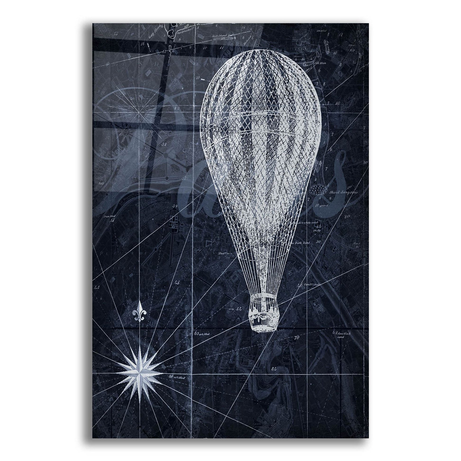 Epic Art ' Hot Air over Paris II' by Art Roberts, Acrylic Glass Wall Art