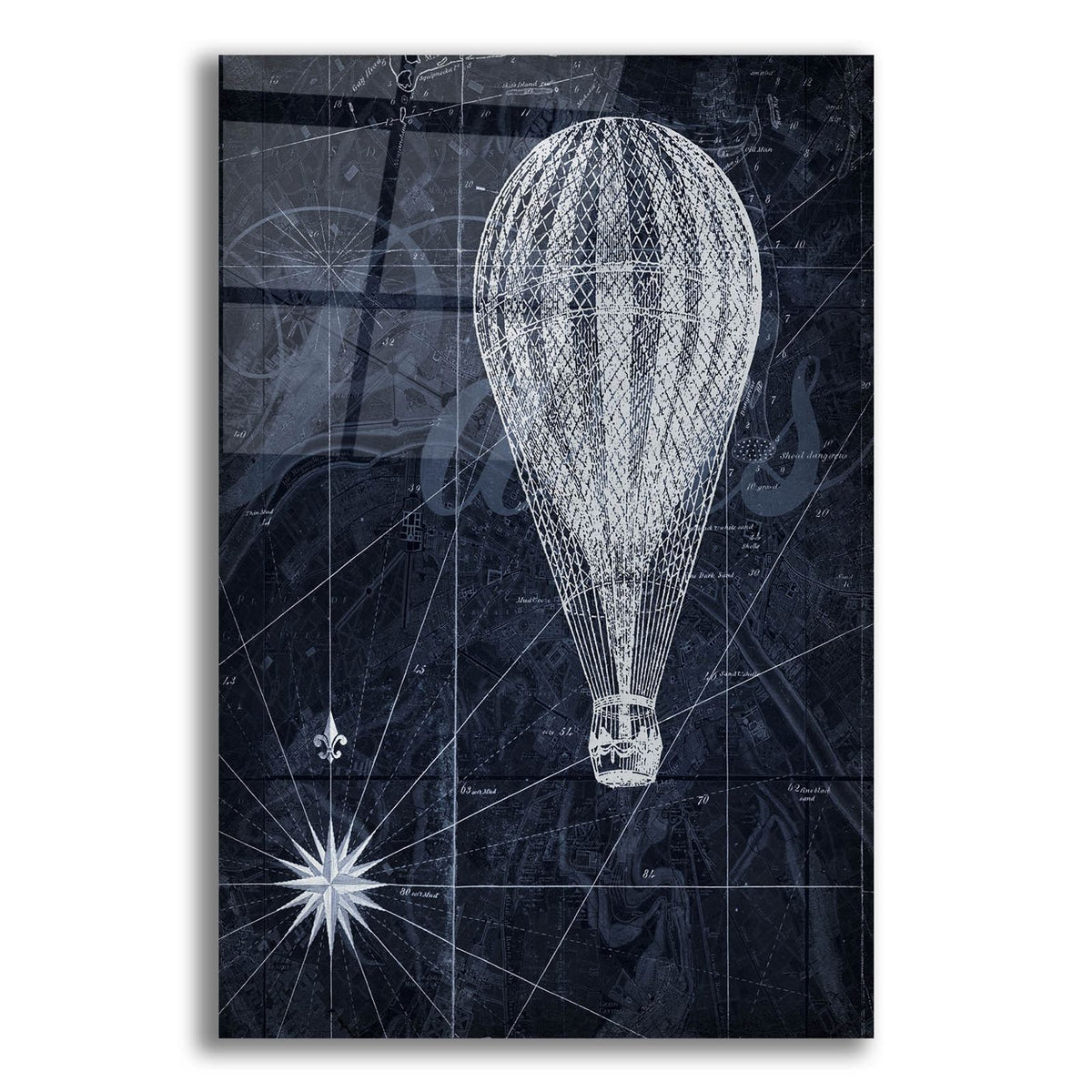 Hot Air over Paris II by Art Roberts acrylic glass wall art