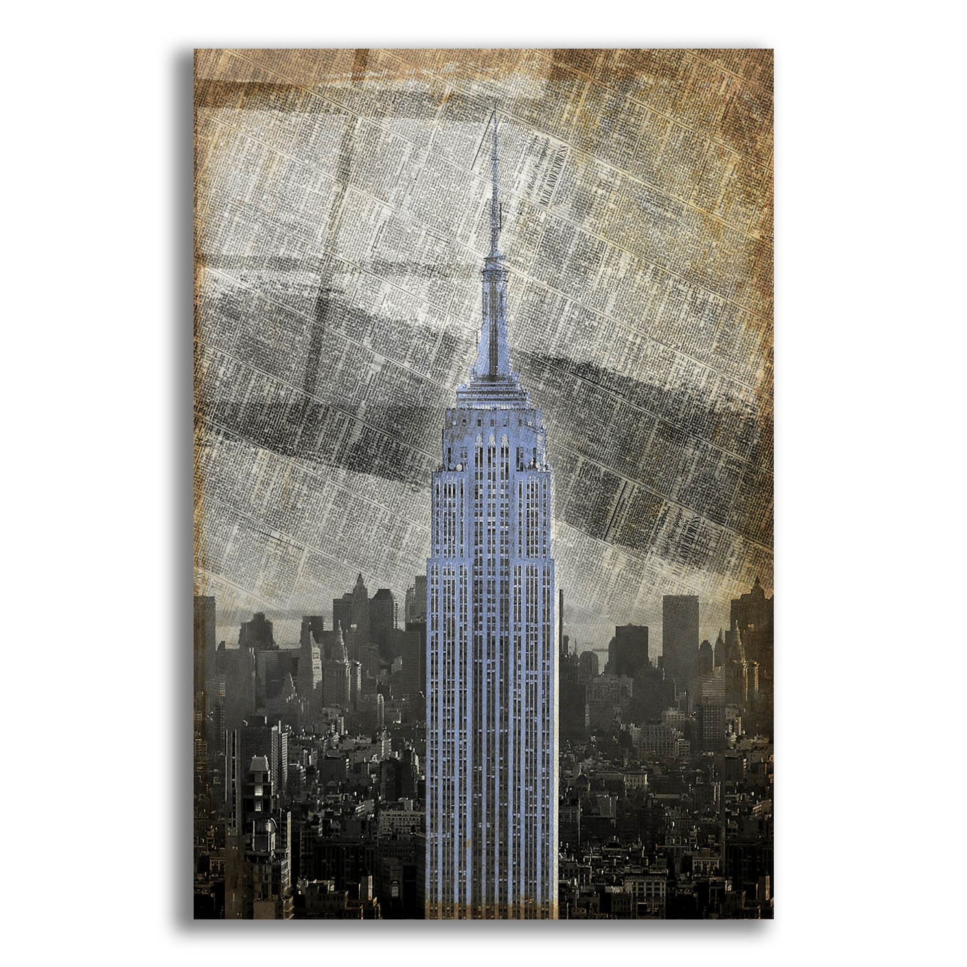 Epic Art ' New York II' by Art Roberts, Acrylic Glass Wall Art,12x16