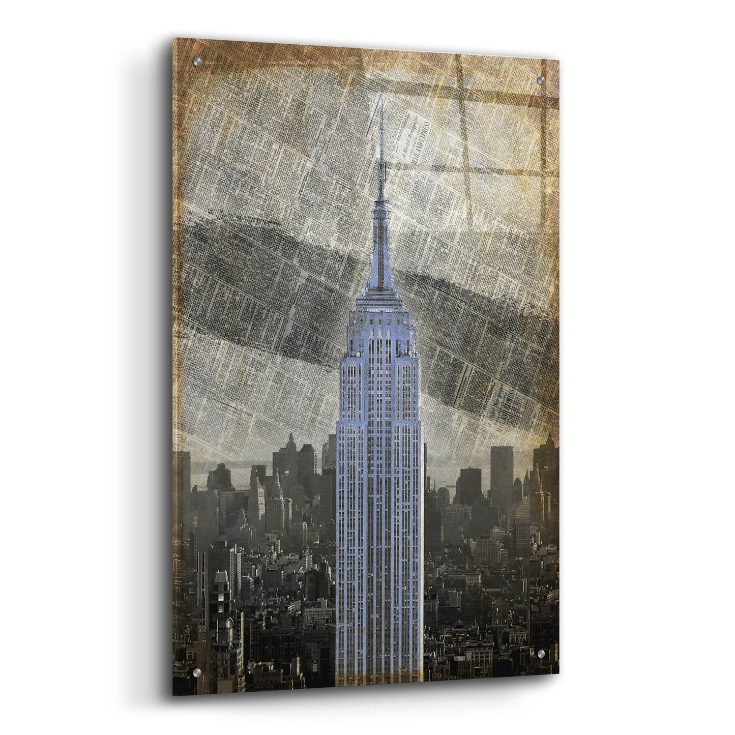 Epic Art ' New York II' by Art Roberts, Acrylic Glass Wall Art,24x36