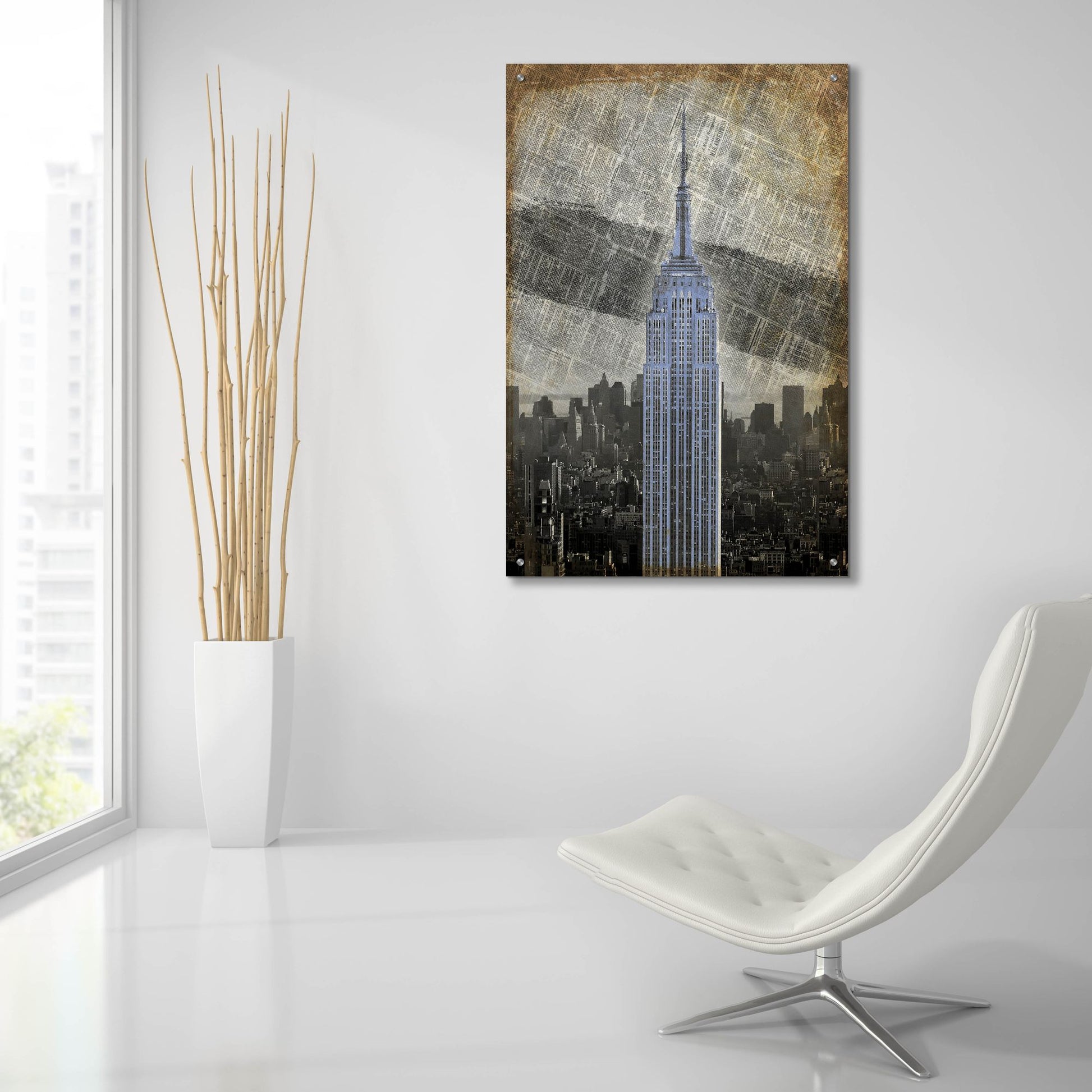 Epic Art ' New York II' by Art Roberts, Acrylic Glass Wall Art,24x36