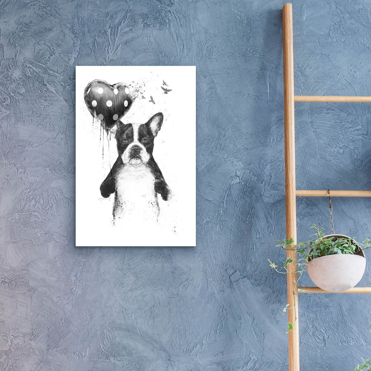 My Heart Goes Boom by Balazs Solti - 16x24 acrylic wall art in a room