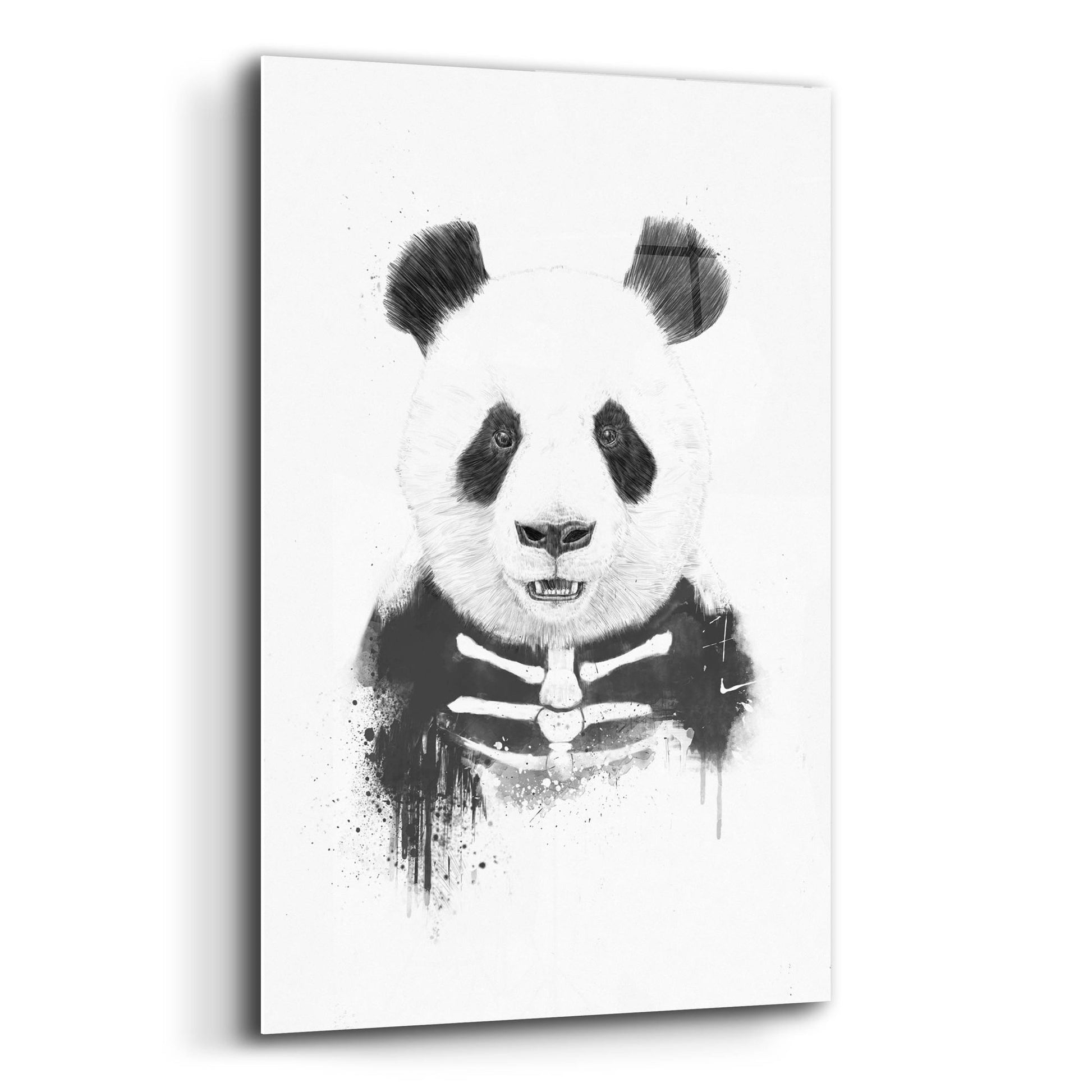 Epic Art ' Zombie Panda' by Emma Styles, Acrylic Glass Wall Art,12x16