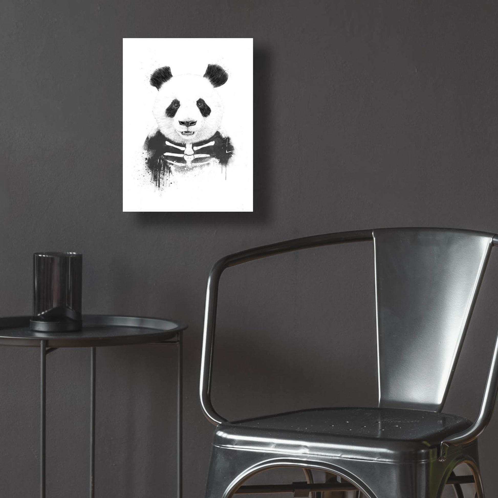 Epic Art ' Zombie Panda' by Emma Styles, Acrylic Glass Wall Art,12x16