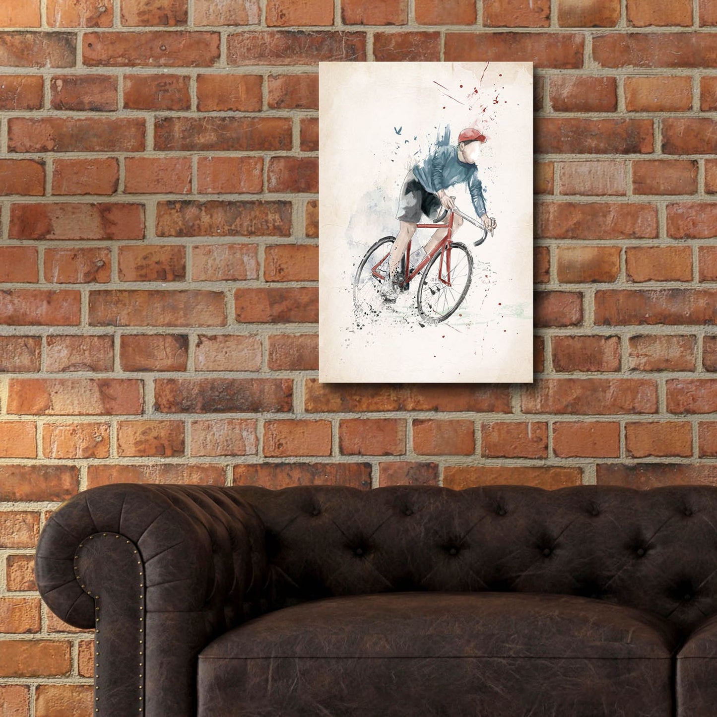Epic Art ' I Want to Ride My Bicycle' by Balazs Solti, Acrylic Glass Wall Art,16x24