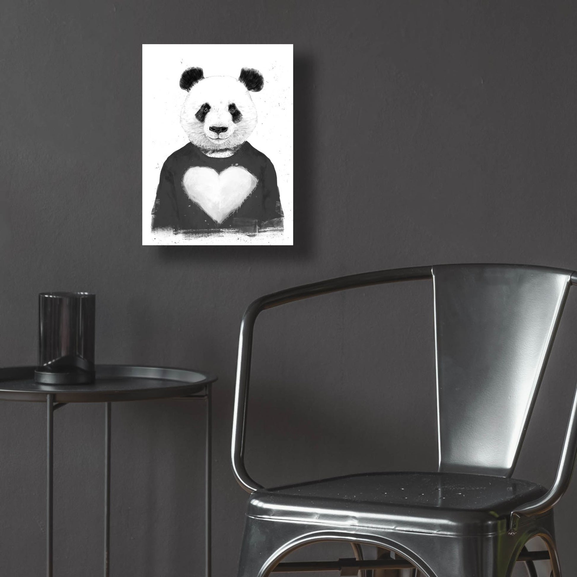 Epic Art ' Lovely Panda' by Balazs Solti, Acrylic Glass Wall Art,12x16