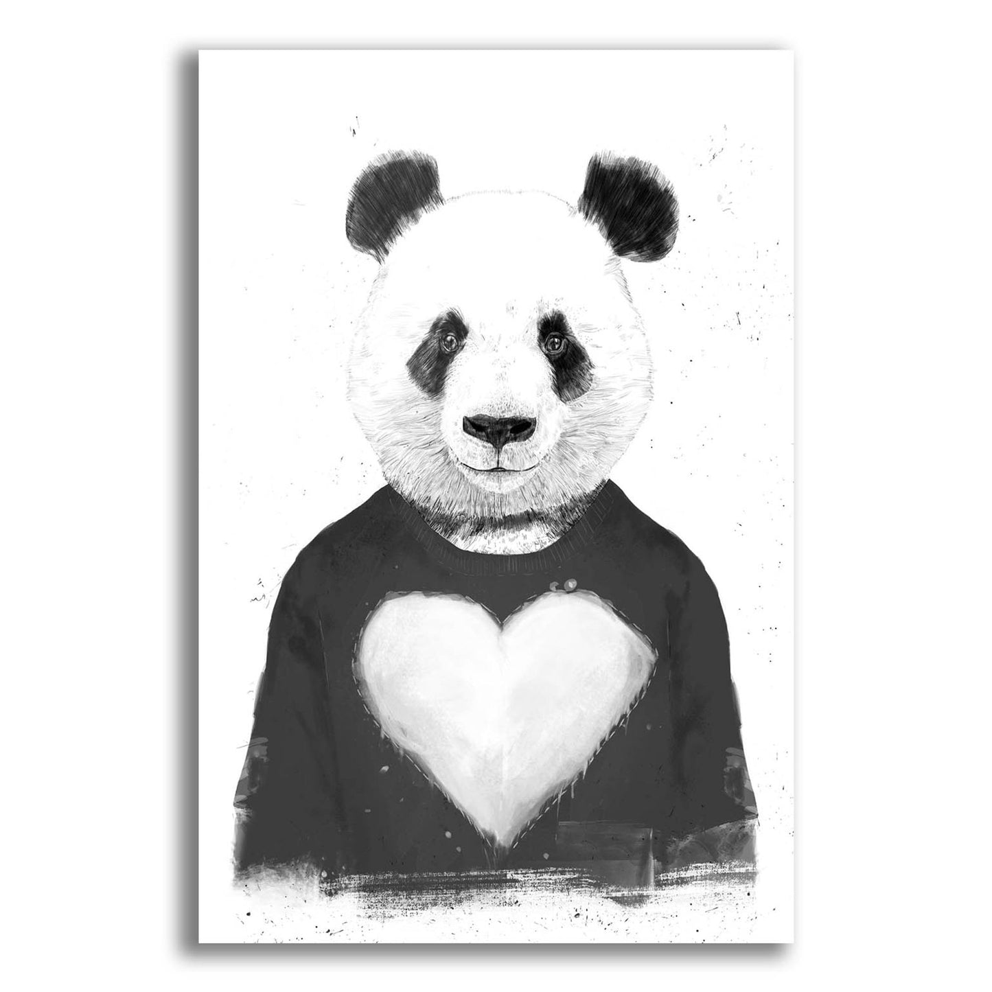 Epic Art ' Lovely Panda' by Balazs Solti, Acrylic Glass Wall Art