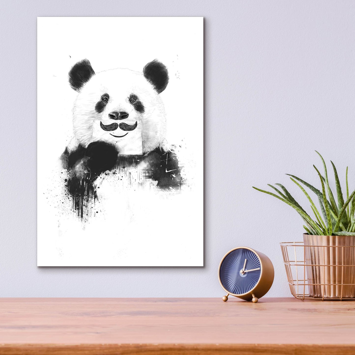 Epic Art ' Funny Panda' by Balazs Solti, Acrylic Glass Wall Art,12x16