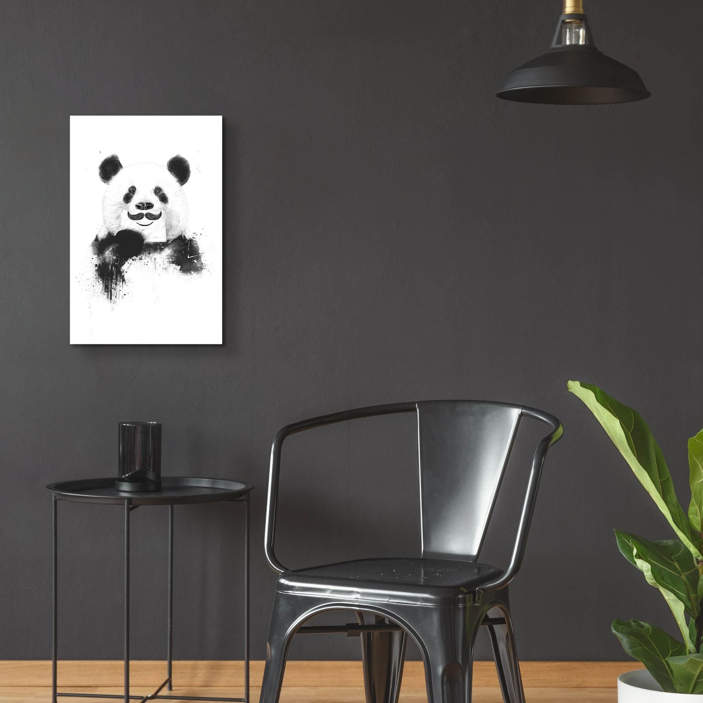 Epic Art ' Funny Panda' by Balazs Solti, Acrylic Glass Wall Art,16x24