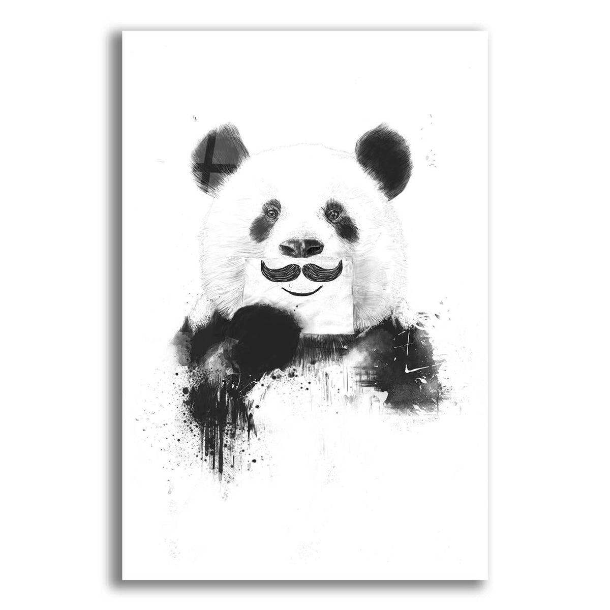 Funny Panda by Balazs Solti acrylic glass wall art