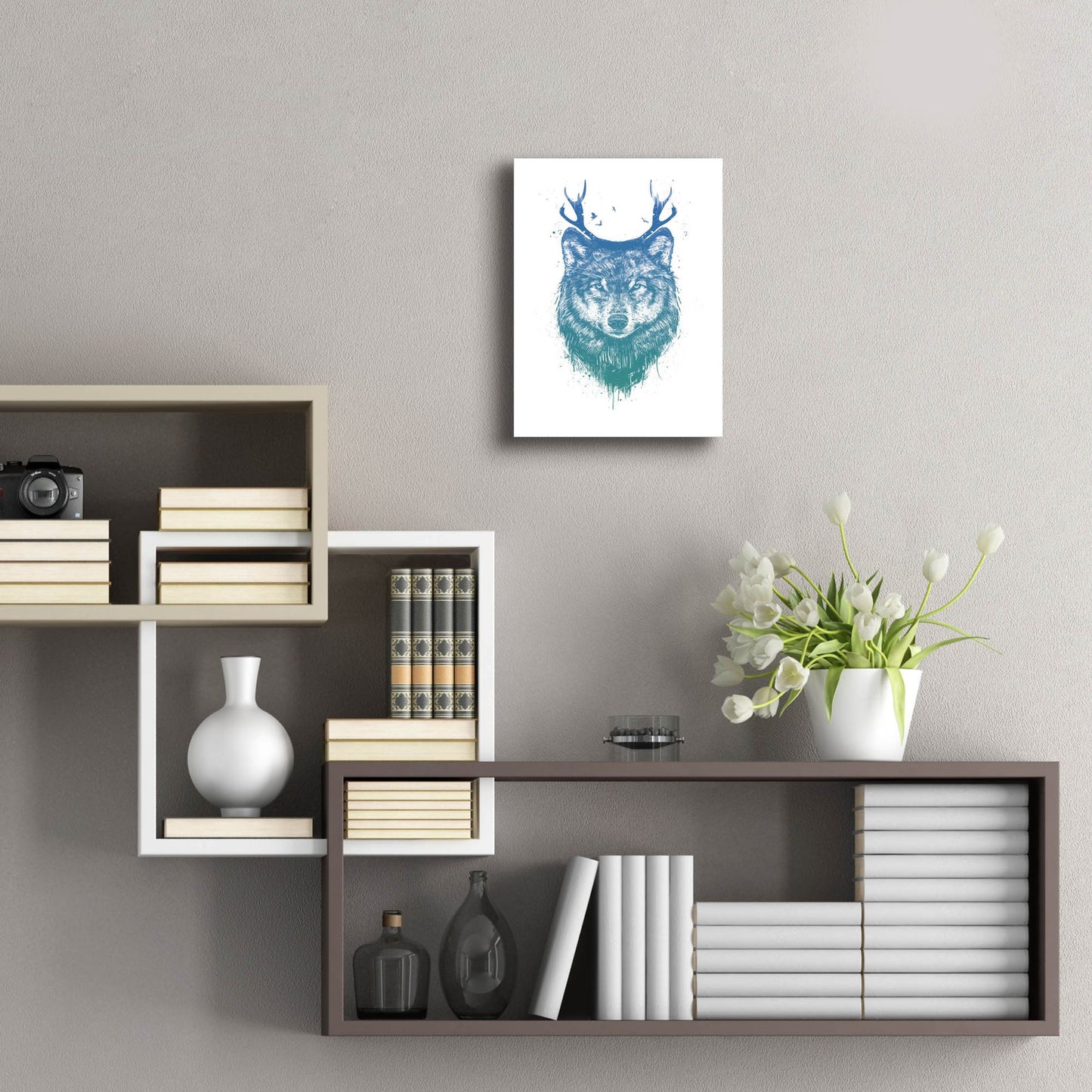 Epic Art ' I'm Your Deer' by Balazs Solti, Acrylic Glass Wall Art,12x16