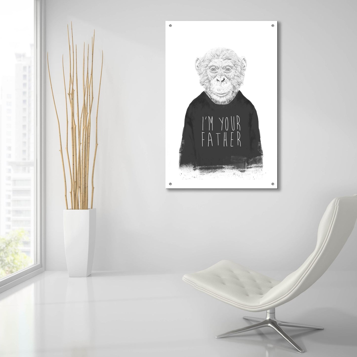 Epic Art ' I'm Your Father' by Balazs Solti, Acrylic Glass Wall Art,24x36