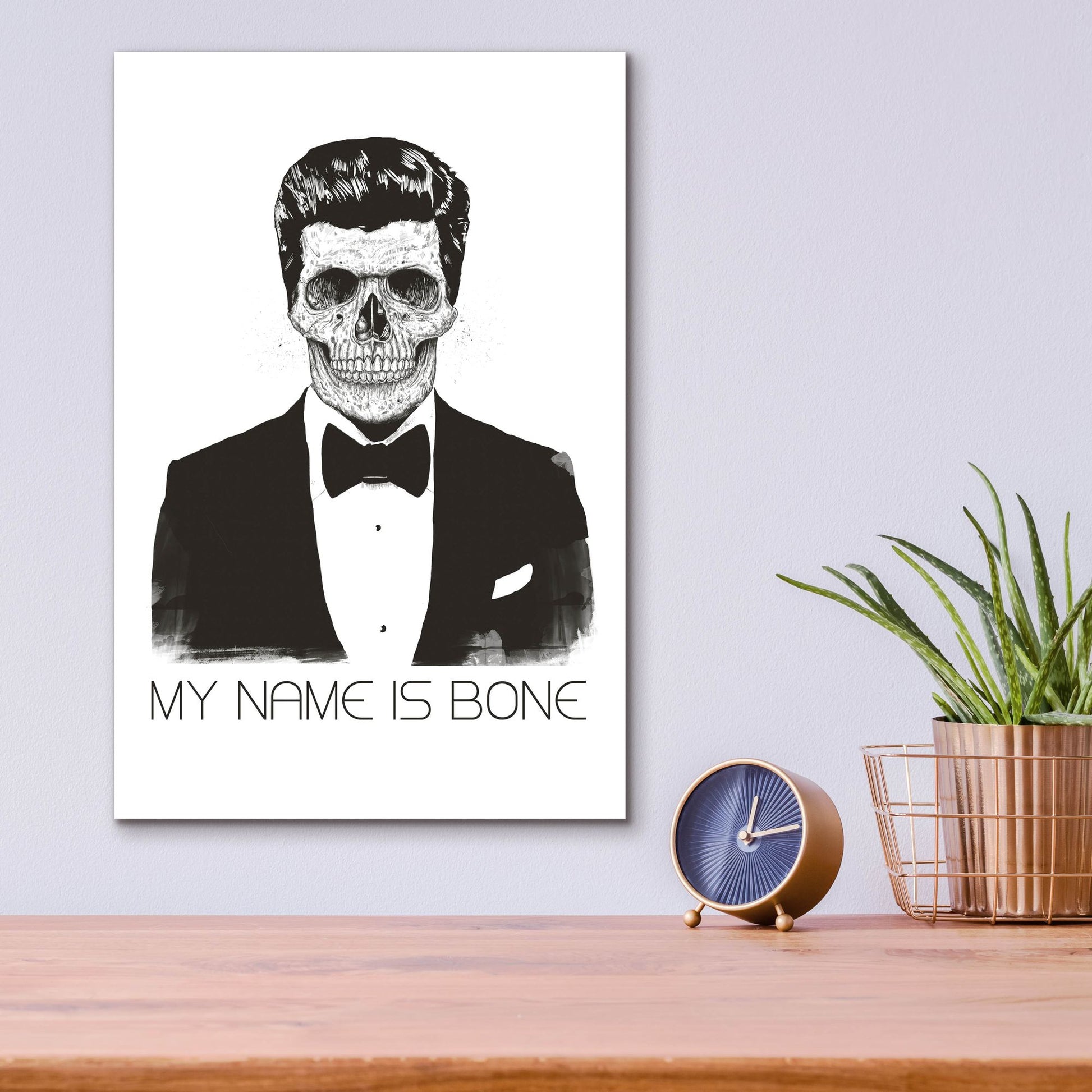 Epic Art ' My Name is Bone' by Balazs Solti, Acrylic Glass Wall Art,12x16