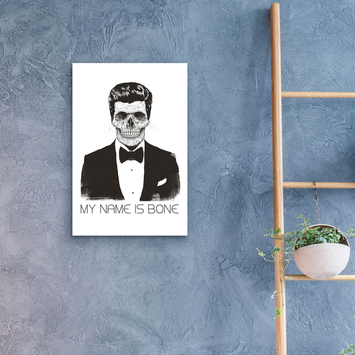 My Name is Bone by Balazs Solti - 16x24 acrylic wall art in a room