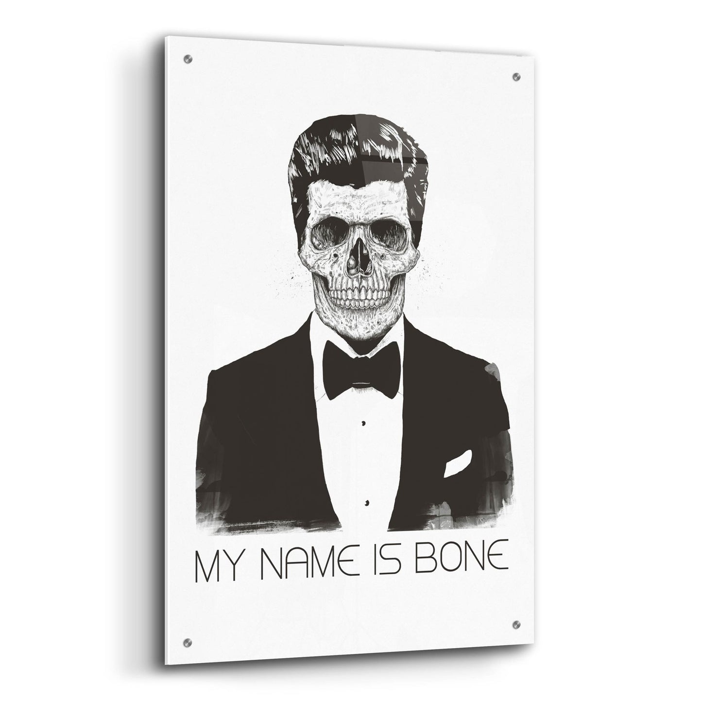 Epic Art ' My Name is Bone' by Balazs Solti, Acrylic Glass Wall Art,24x36