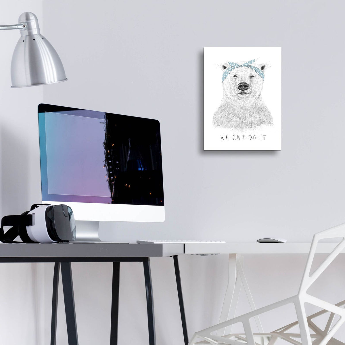 We Can Do It by Balazs Solti - 12x16 acrylic wall art in a room