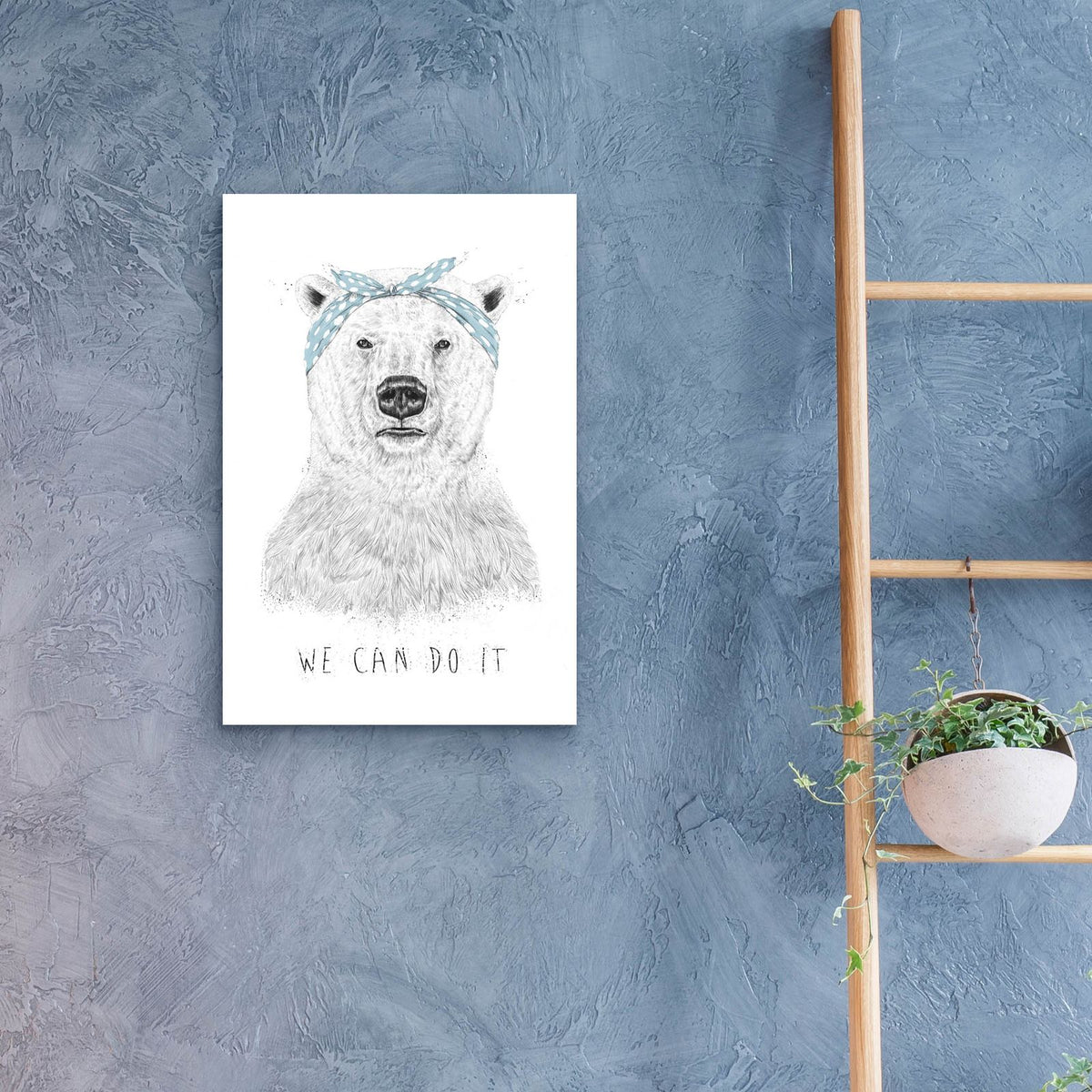 We Can Do It by Balazs Solti - 16x24 acrylic wall art in a room