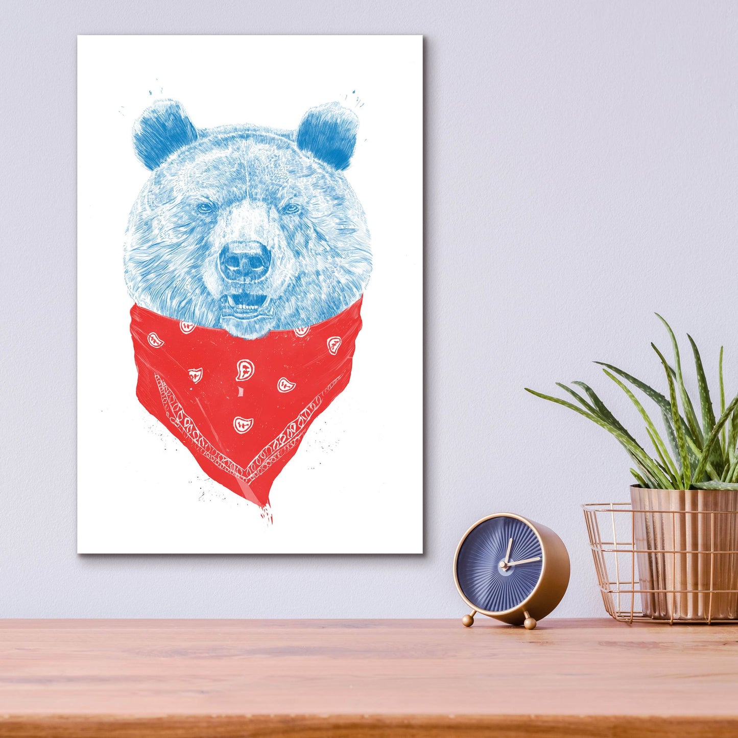 Epic Art ' Wild Bear' by Balazs Solti, Acrylic Glass Wall Art,12x16