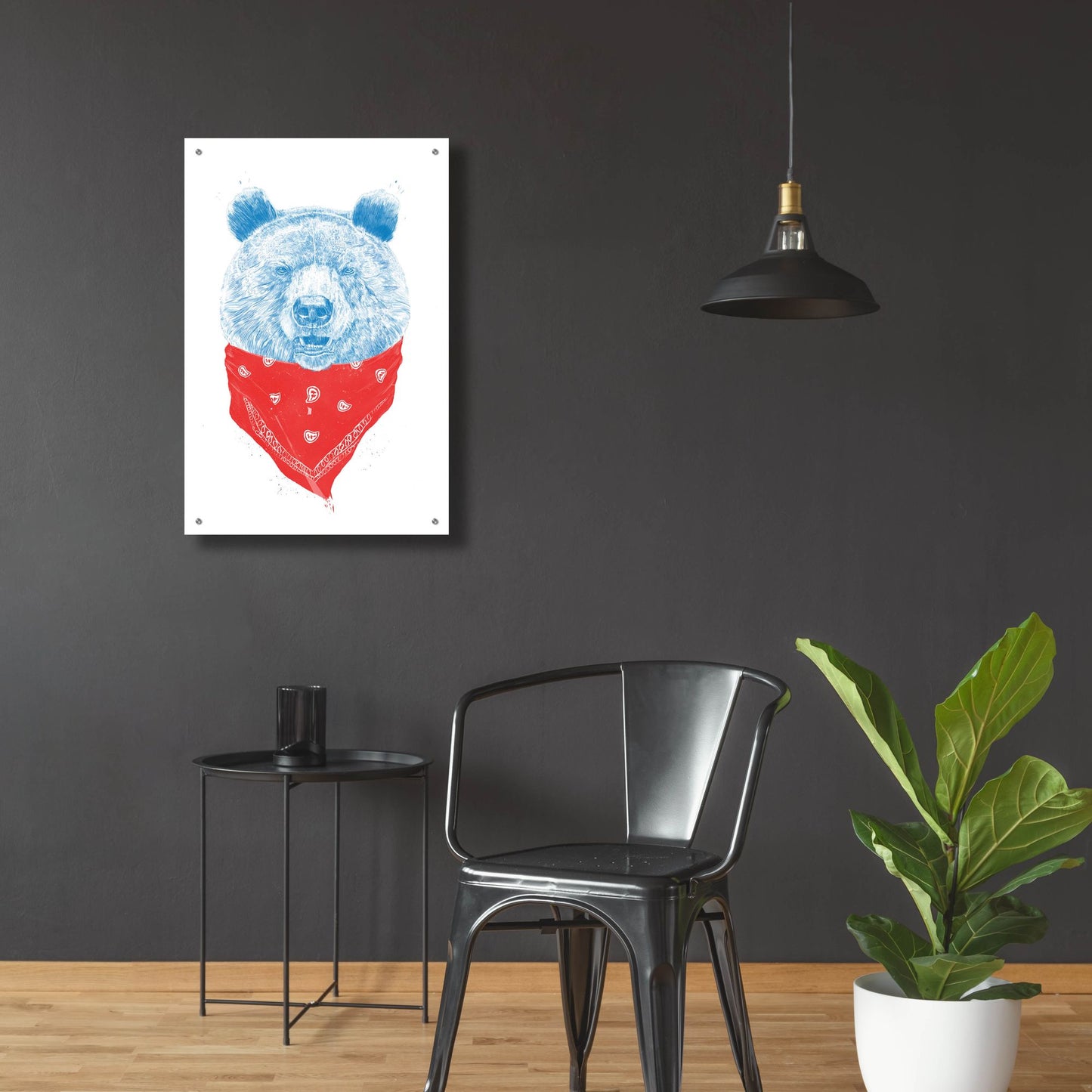 Epic Art ' Wild Bear' by Balazs Solti, Acrylic Glass Wall Art,24x36