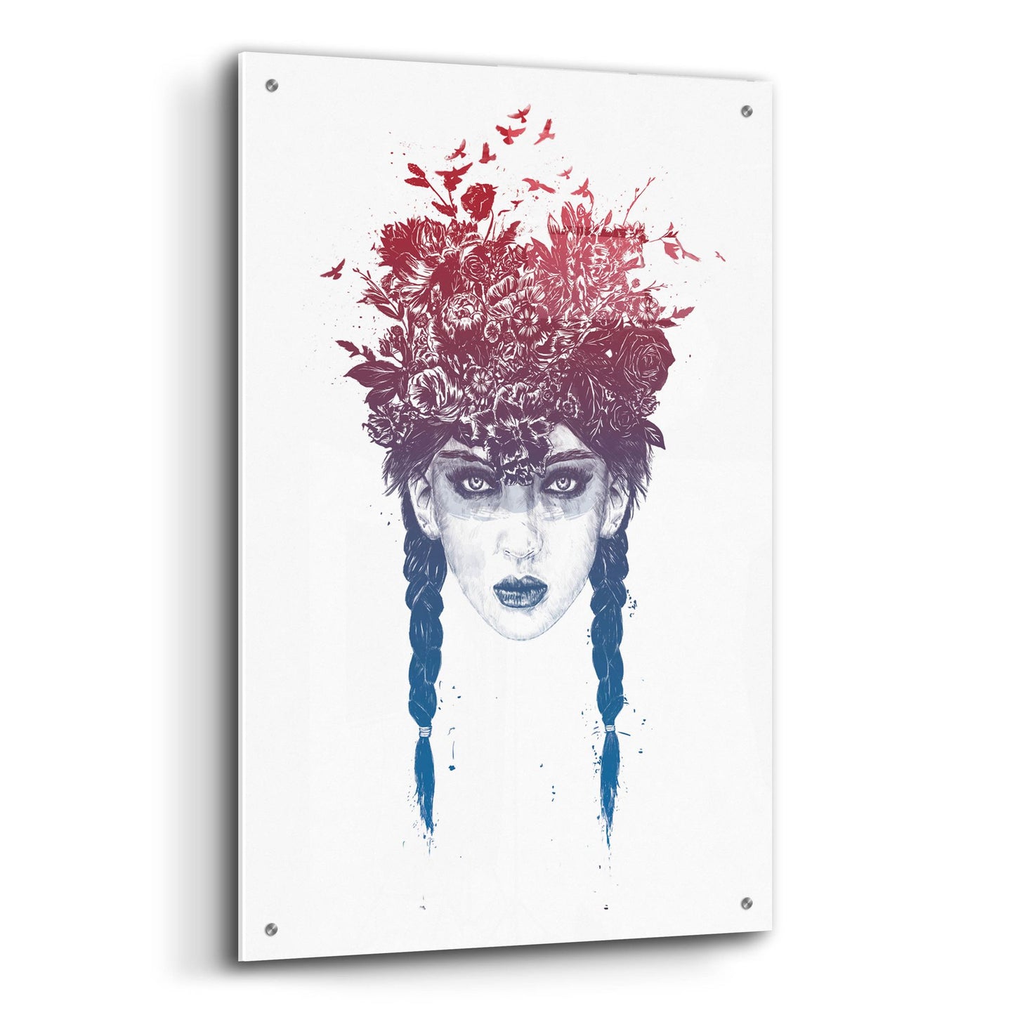 Epic Art ' Summer Queen 2' by Balazs Solti, Acrylic Glass Wall Art,24x36