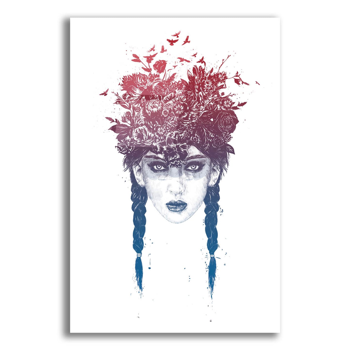 Epic Art ' Summer Queen 2' by Balazs Solti, Acrylic Glass Wall Art