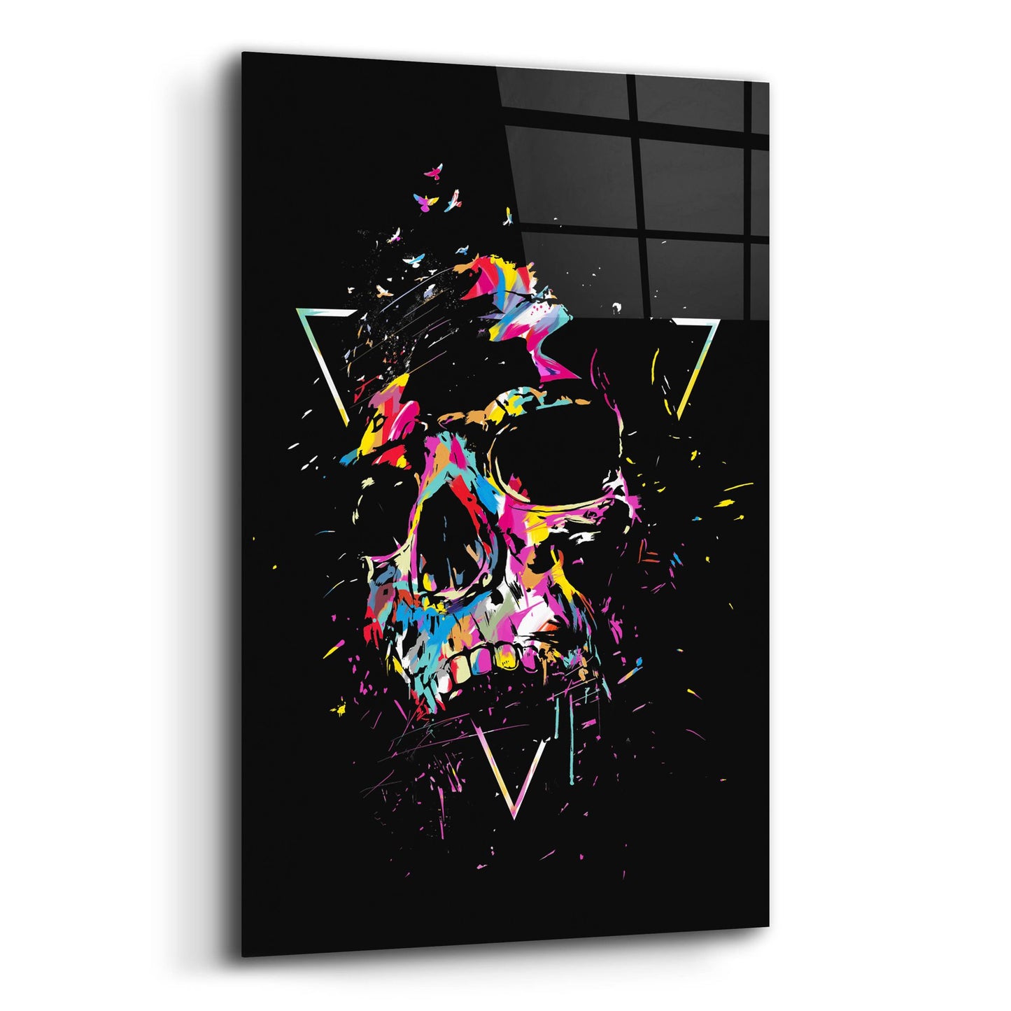 Epic Art ' Skull X' by Balazs Solti, Acrylic Glass Wall Art,12x16