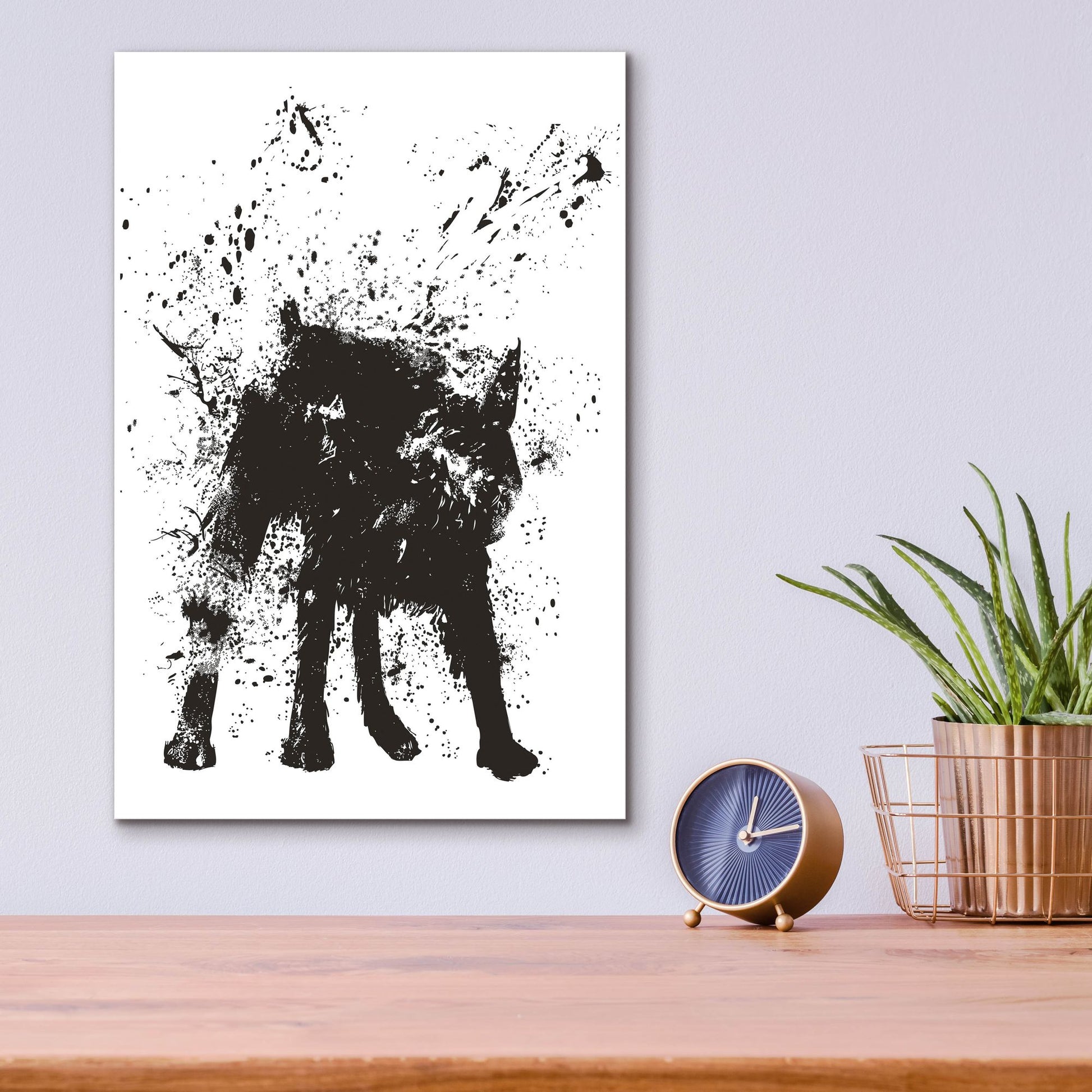 Epic Art ' Wet Dog' by Balazs Solti, Acrylic Glass Wall Art,12x16