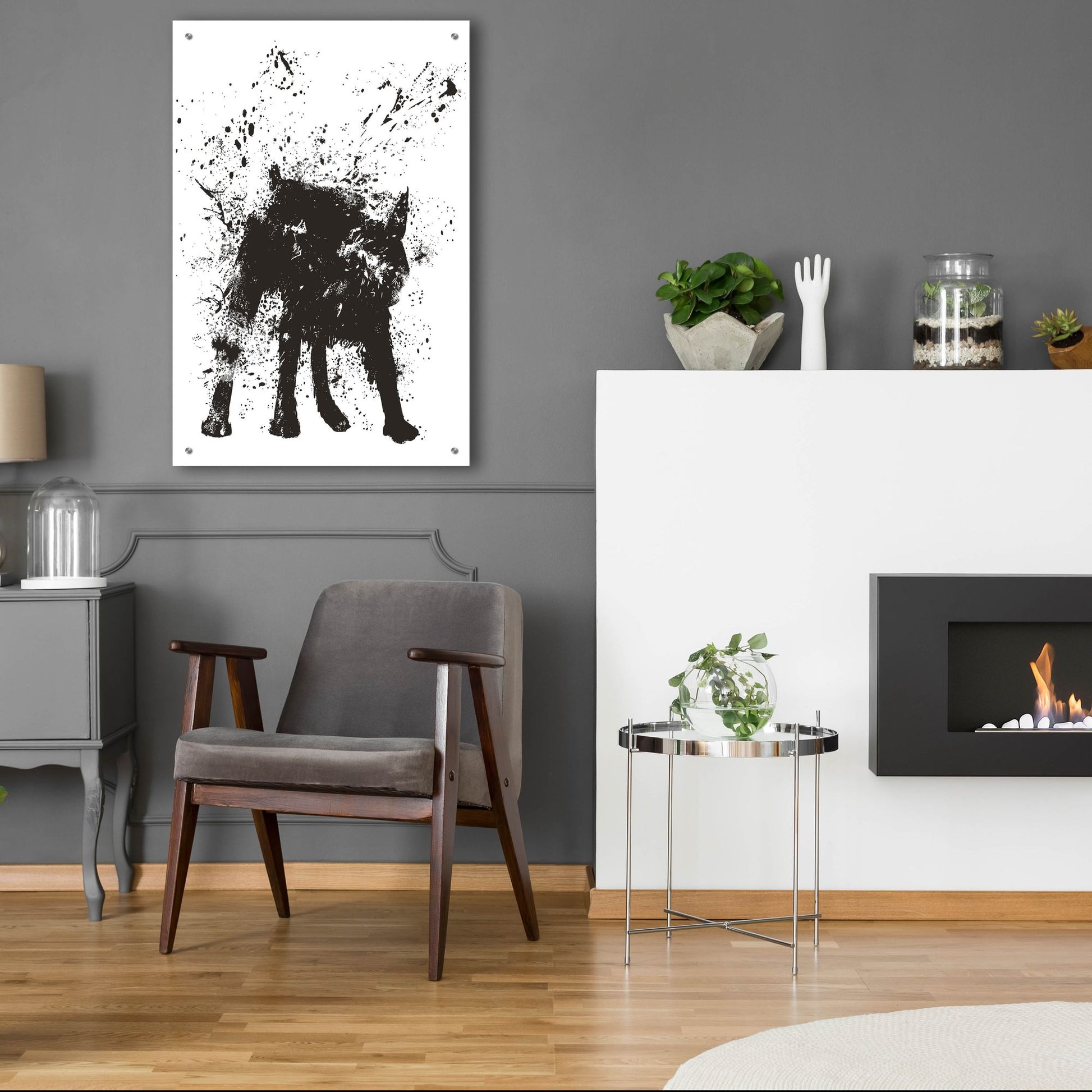 Epic Art ' Wet Dog' by Balazs Solti, Acrylic Glass Wall Art,24x36