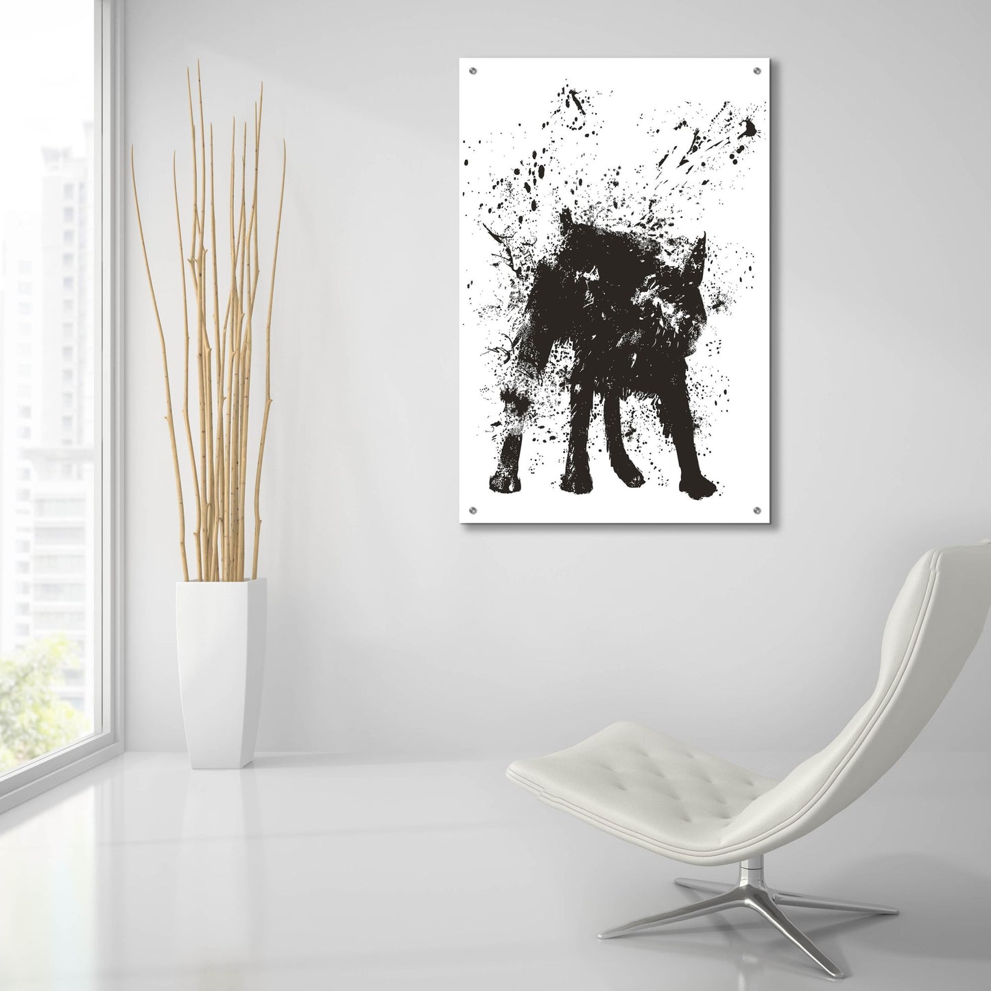 Epic Art ' Wet Dog' by Balazs Solti, Acrylic Glass Wall Art,24x36