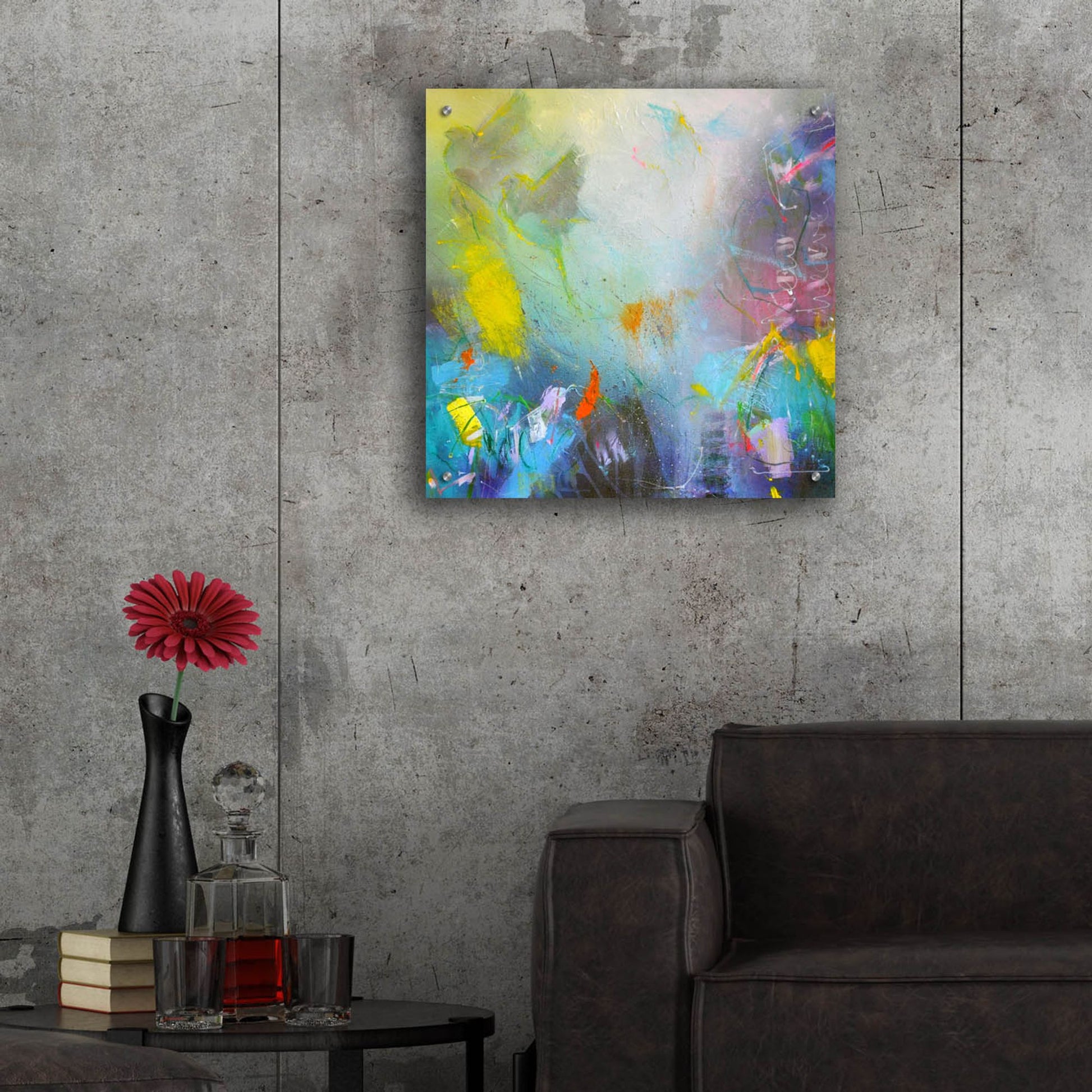 Epic Art ' I Saw a New Heaven' by Bea Garding Schubert, Acrylic Glass Wall Art,24x24