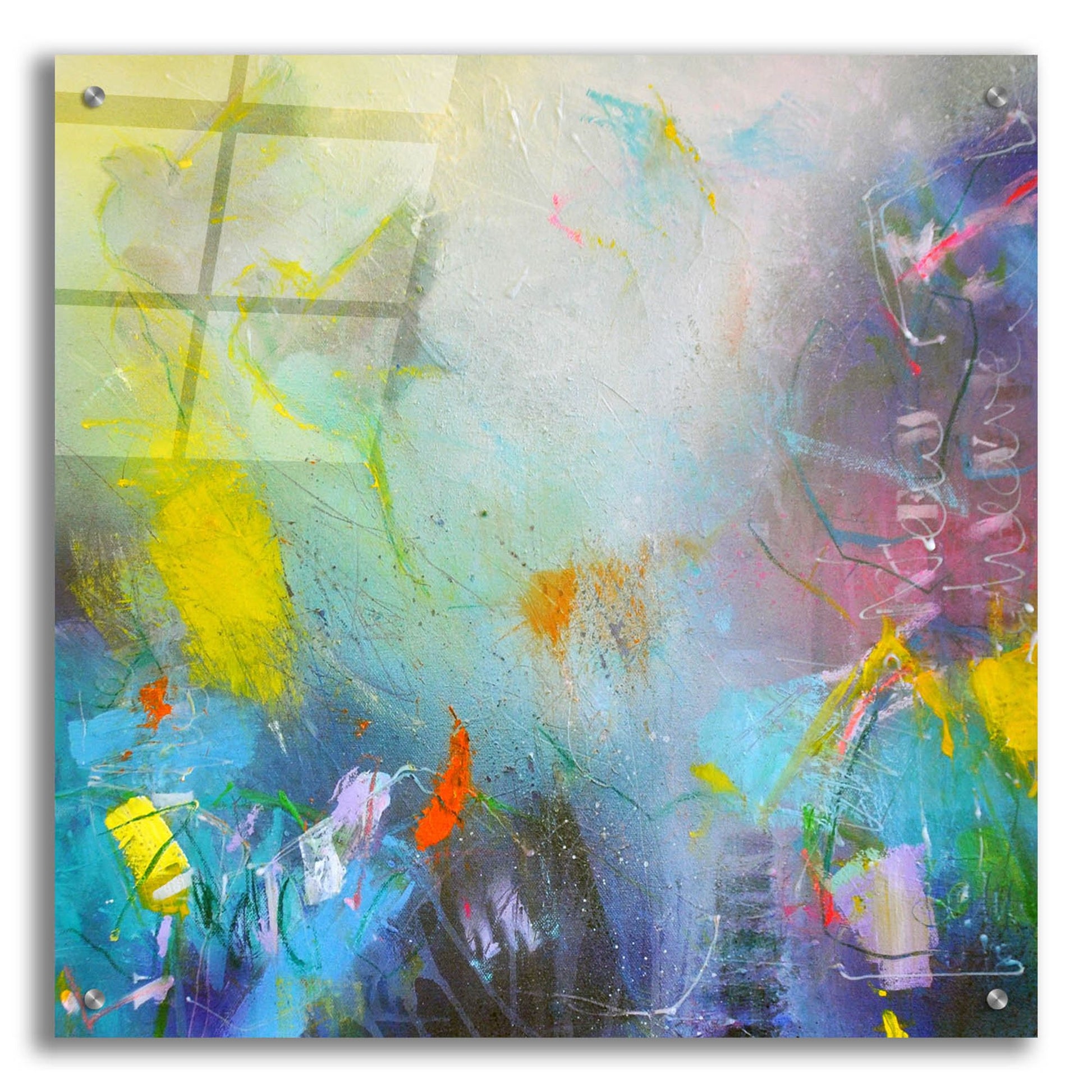Epic Art ' I Saw a New Heaven' by Bea Garding Schubert, Acrylic Glass Wall Art,24x24