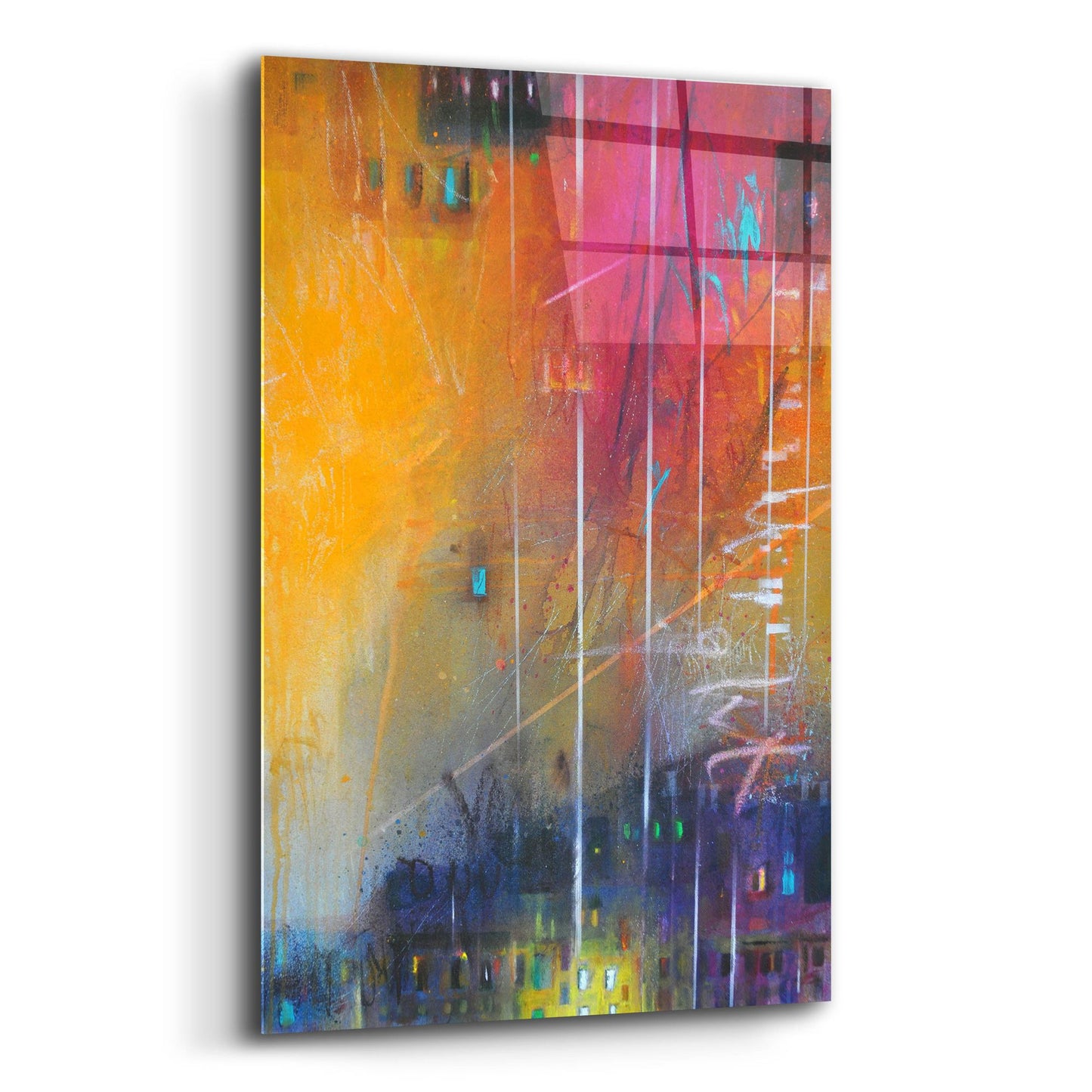 Epic Art ' Light 17' by Bea Garding Schubert, Acrylic Glass Wall Art,12x16