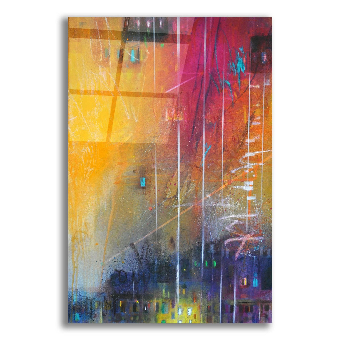 Epic Art ' Light 17' by Bea Garding Schubert, Acrylic Glass Wall Art,12x16